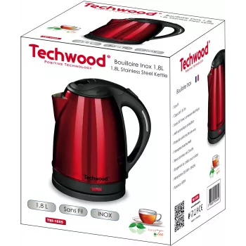 Techwood TBI-1855 belaidis nerūdijančio plieno virdulys, 1,8 l (TBI-1855)