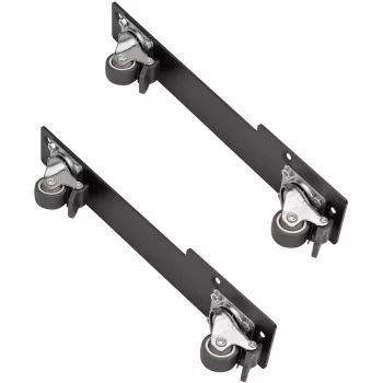 SilverStone SST-RAC-SRW-002 sukamojo ratuko rinkinys (2 ratai, juoda spalva, 360° sukimasis, visiško fiksavimo stabdis)
