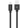 Silicon Power Boost Link PVC LK15AL įkrovimo ir duomenų kabelis, USB-A – Lightning, MFi sertifikatas, 1 m, iki 12 W, juodas