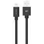 Silicon Power Boost Link PVC LK15AL įkrovimo ir duomenų kabelis, USB-A – Lightning, MFi sertifikatas, 1 m, iki 12 W, juodas