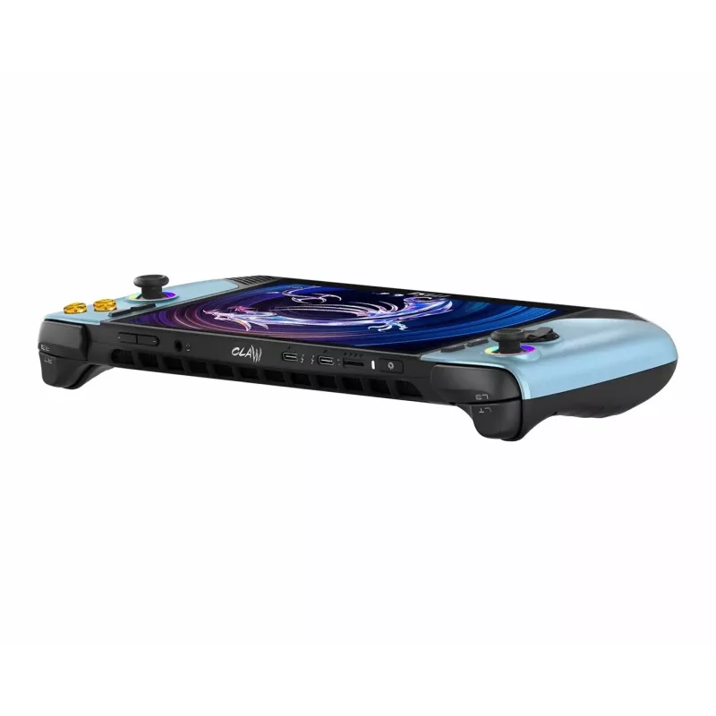 MSI Claw 8 AI+ A2VM Glacier Blue Edition-254PL Delninės konsolės žaidimų kompiuteris - Intel Core Ultra 7 258V, 32GB LPDDR5x, 1TB SSD, 8 colių FHD 120Hz liečiamas ekranas, Intel Arc Graphics, Windows 11 Home