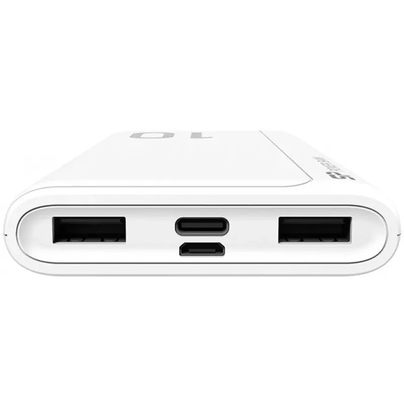 Silicon Power GP15 10000 mAh išorinė baterija, balta (SP10KMAPBKGP150W)