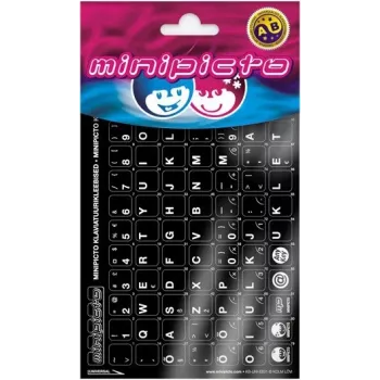 Kolm Lõvi Minipicto estų kalbos klaviatūros lipdukai (KB-UNI-EE01-BLK)