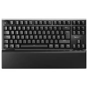 be quiet! Light Mount TKL tyliosios taktilinės mechaninės žaidimų klaviatūros, RGB foninis apšvietimas, be skaičių bloko, laidinė, juoda