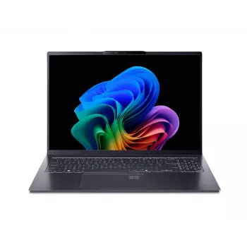 Acer Swift Go 16 AI 16 colių OLED 3.2K 120Hz nešiojamas kompiuteris - Intel Core Ultra 5 125H, 32GB LPDDR5X, 1TB SSD, Wi-Fi 6E, grynasis sidabras