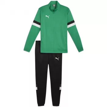 PUMA vyriškas Team Rise treniruočių kostiumas su užtrauktuku, Forest Night/Puma Black, L dydis