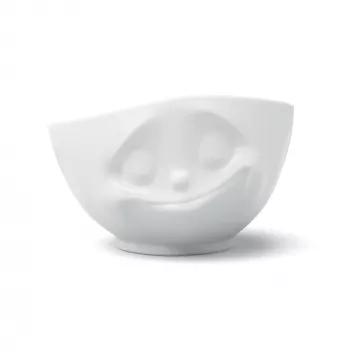 FIFTYEIGHT PRODUCTS Happy Face dubuo 1000 ml baltas porcelianas