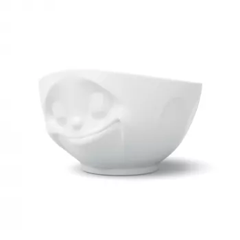 FIFTYEIGHT PRODUCTS Happy Face dubuo 1000 ml baltas porcelianas