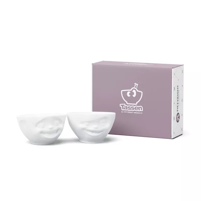 FIFTYEIGHT PRODUCTS dublių rinkinys 200ml - Juokiasi ir mirkteli, baltas (2 vnt.)