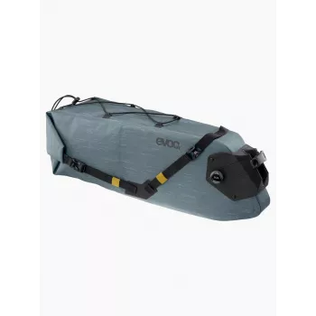 EVOC Seat Pack Boa WP 16 Steel - 16L vandeniui atsparus dviračio balnelio krepšys bikepacking'ui