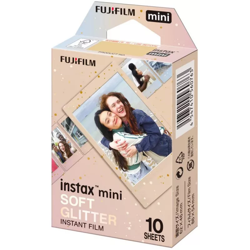 Fujifilm instax mini plėvelė Soft Glitter (10 kadrų)