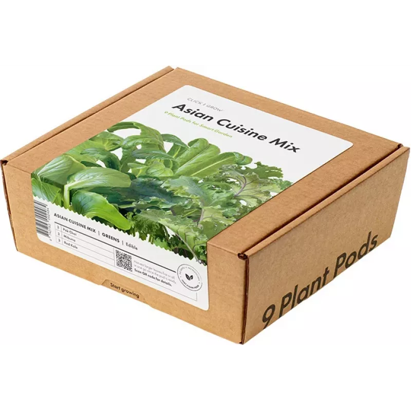 Click & Grow PPMAGX9 Smart Garden Plant Pods 9 vnt. (įvairių rūšių, biologiškai skaidūs, su gaubteliais)