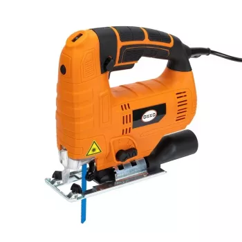 OKKO M1Q-DD20-80 800W dėlionė su kintamu greičiu, švytuokliniu veikimu, beįrankiu pjūklo keitimu, įstrižu pjovimu 0-45°, dulkių ištraukimu
