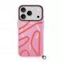 LAUT Keyko Pop dėklas, skirtas iPhone 17 Pro, Rosy Wave