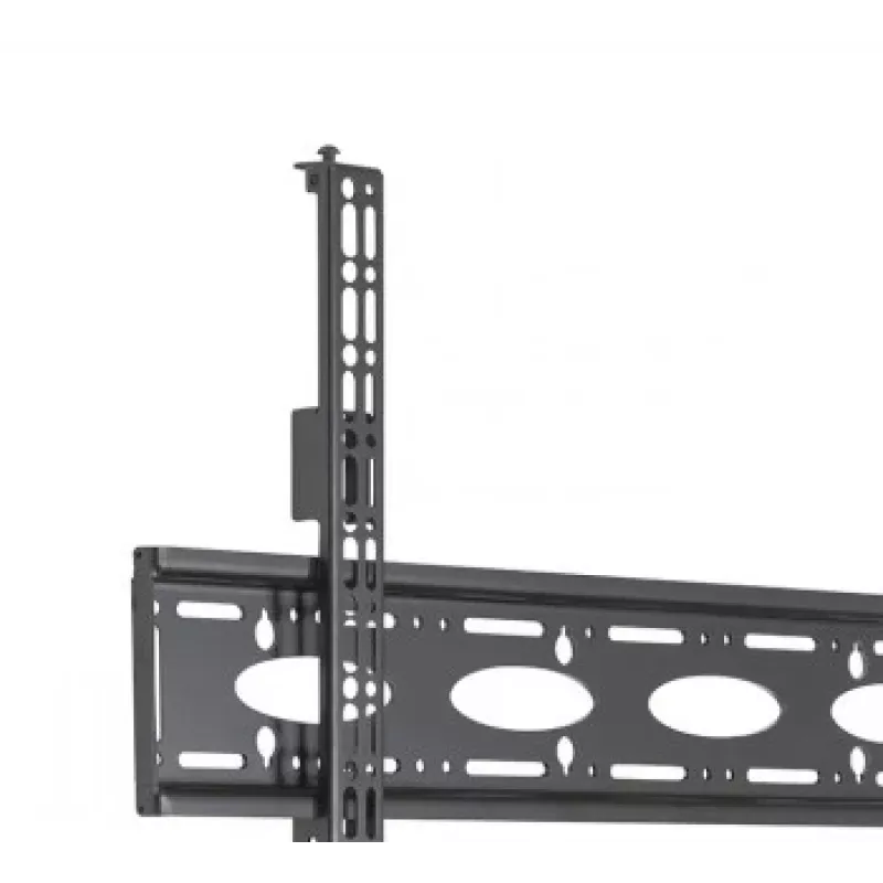 B-TECH AV BT8448-150/BB itin didelis universalus lubų laikiklis plokščiaekraniams televizoriams su 1,5 m Ø50 mm strypu, VESA iki 1100x700, 130 kg, juodos spalvos