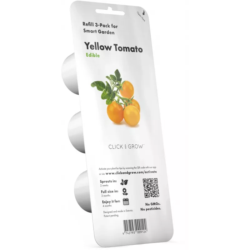 Click and Grow Smart Garden papildymo kasetės 3 vnt. Mini Tomato augalų ankštys