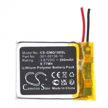 Cameron Sino atsarginė baterija, skirta Garmin Venu Sq / Venu Sq 2 / Music – 100 mAh Li-Polymer, 3,85 V, 361-00136-10 / 361-00136-20