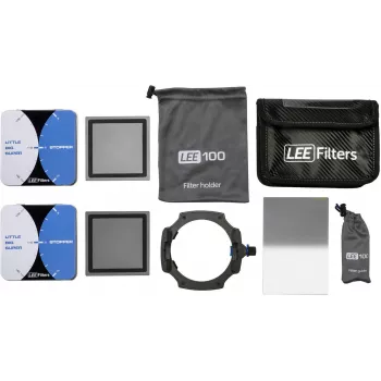 LEE Filters LEE100 ilgos ekspozicijos rinkinys: LEE100 filtrų laikiklis, Big Stopper, Little Stopper ir 0,6 ND Hard Grad filtrai (100LEK)