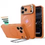 ESR Cyber Tough Kickstand MagSafe dėklas, skirtas iPhone 17 Pro / 18 Pro - oranžinis