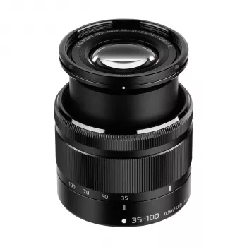 Panasonic Lumix G X Vario 35-100mm f/4.0-5.6 ASPH MEGA O.I.S. objektyvas, skirtas Micro Four Thirds - juodas