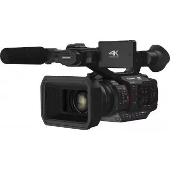 Panasonic HC-X2E 4K Ultra HD profesionalus vaizdo kamera su 20x Leica Dicomar objektyvu, 5 ašių Hybrid O.I.S.+, dvigubais XLR įėjimais, 3G-SDI, Wi-Fi, dvigubais SD kortelių lizdais