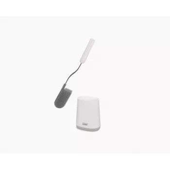 Joseph Joseph Flex Lite tualeto šepetys su laikikliu, baltas