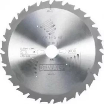 DEWALT DT4321-QZ 165 mm 24 dantų apskritas pjūklo diskas, TCT, ATB, 20 mm anga, Extreme Runtime