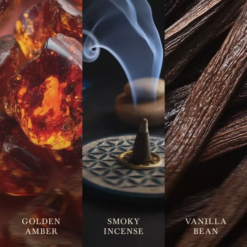 WoodWick Radiant Amber 609,5g kvapioji žvakė su medine dagtimi, iki 180 valandų degimo, smėlio laikrodžio formos stiklinėje