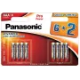 Panasonic Pro Power AAA šarminės baterijos LR03 8 vnt. pakuotė (6+2 bonus)