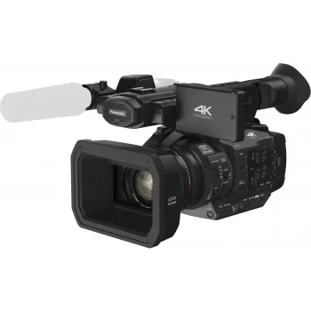 Panasonic HC-X1E 4K Ultra HD profesionalus vaizdo kamera su 20x Leica Dicomar objektyvu, 1.0 tipo MOS jutikliu, 5 ašių HYBRID O.I.S., dvigubais XLR įėjimais ir dvigubais SD kortelių lizdais