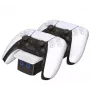 Venom Twin Docking stotelė - įkrovimo stovas - 3 išvesties prievadai (2 x Dock Connector, USB)