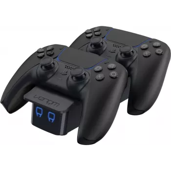 Venom Twin Docking stotelė PS5 DualSense valdikliams - juoda