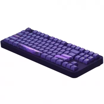 ALU87B Celestial 87 klavišų gasket-mount mechaninė klaviatūra su G3MS Voidstone linijiniais jungikliais, tri-režimų ryšiu, per-klavišiniu RGB, PBT klavišų dangteliais, CNC aliuminio korpusu