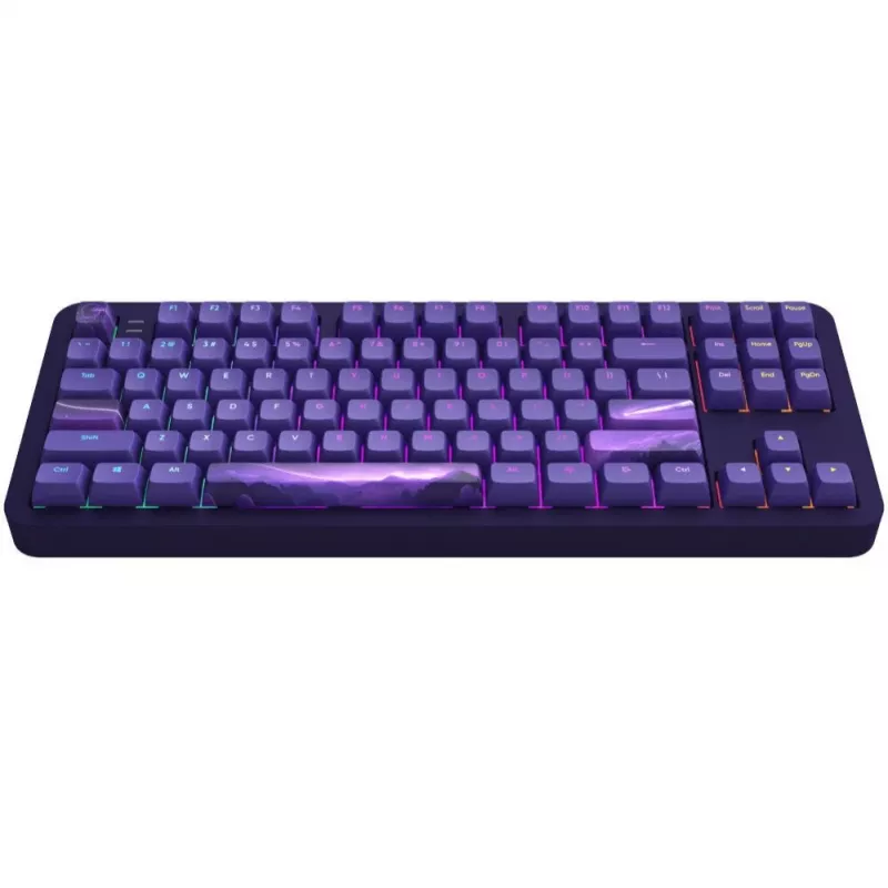 Dark Project ALU87B Celestial aliuminė TKL klaviatūra, G3MS Voidstone jungikliai, US išdėstymas