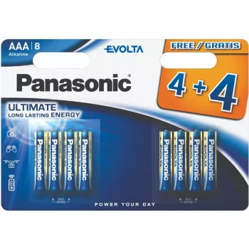 Panasonic Evolta baterija LR03EGE/8B (4+4 vnt.) (LR03EGE/8BW 4+4F)