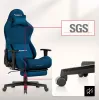 Huzaro Force 5.7 Blue ergonomiška žaidimų kėdė - PU oda, reguliuojamos porankiai, atlošo atlenkimas, juosmens ir kaklo pagalvėlės