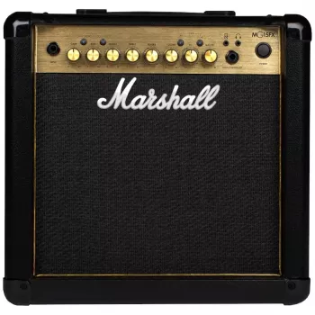 Marshall MG15GFX Gold 15W gitaros stiprintuvas su skaitmeniniais efektais