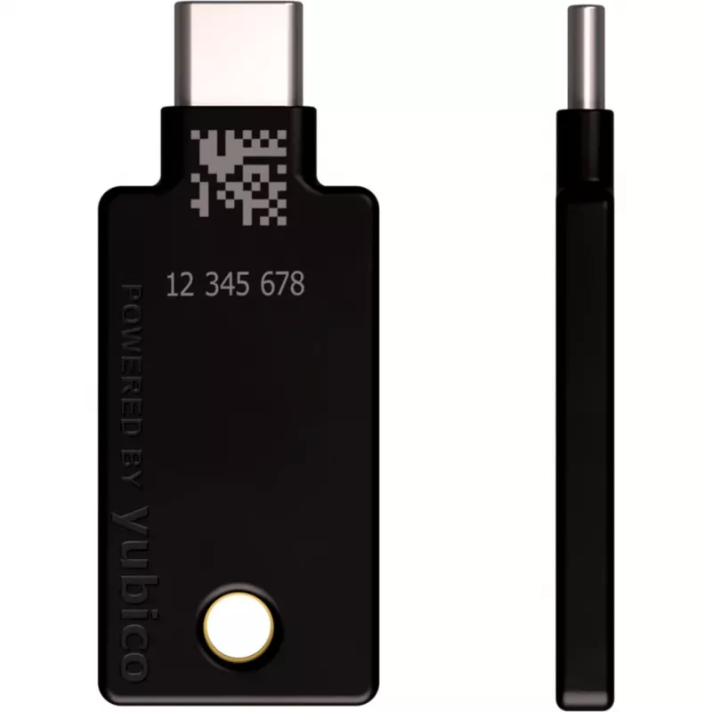 YubiKey 5C NFC saugos raktas - juoda/auksinė