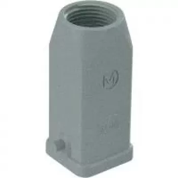HARTING Han 3A gaubtas M20 tiesus kabelio išvadas, pilkai dulkių spalvos 19200031440