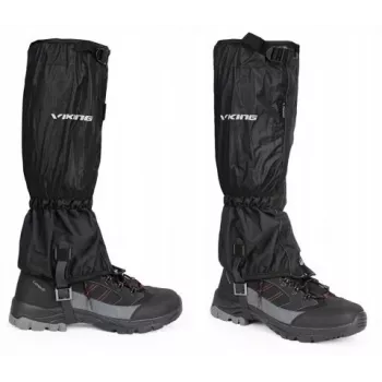 VIKING Triglav Gaiters S/M juodi – vandeniui atsparūs žygiavimo ir trekkingo antblauzdžiai su Aqua Thermo Tex membrana