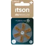 ITSON PR312(41)IT/6RM cinko-oro klausos aparatų baterijos, dydis 312 (rudas skirtukas) – 6 vnt.