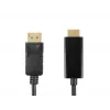Accura DisplayPort į HDMI laidas 3,0 m 4K@60Hz 18Gbps HDCP 2.2, auksu dengta, juoda
