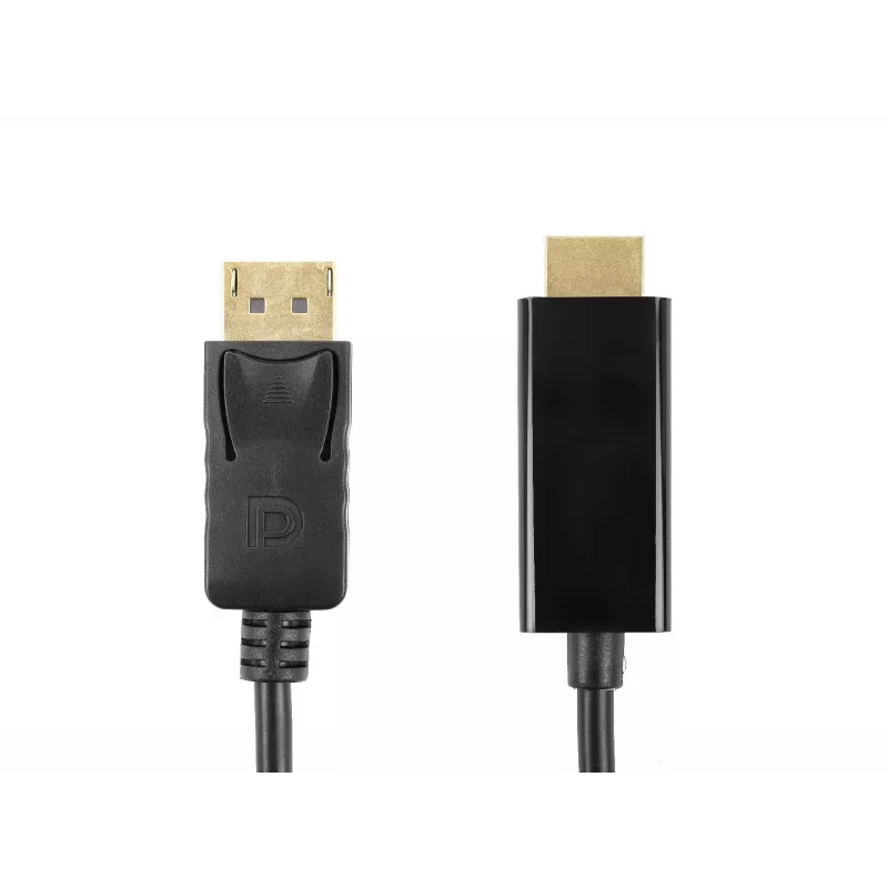 Accura DisplayPort į HDMI laidas 3,0 m 4K@60Hz 18Gbps HDCP 2.2, auksu dengta, juoda