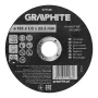 GRAPHITE 125 x 1,0 x 22,2 mm korundo pjovimo diskas metalui ir nerūdijančiam plienui, 41 A60-T-BF, 110 vnt. dėžėje