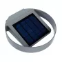 GreenBlue GB130 LED 3W saulės energija maitinamas apvalus sieninis žibintas - juodas, IP65, PIR judesio jutiklis, 300lm