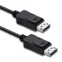 Qoltec DisplayPort 1.1 laidas, vyras į vyrą, 4K, 2 m, juodas