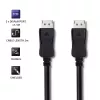 Qoltec DisplayPort 1.1 laidas, vyras į vyrą, 4K, 2 m, juodas