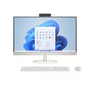HP All-in-One 27 - Intel Core Ultra 5 125U | 27 colių Full HD IPS | 16GB DDR5 | 512GB SSD | Windows 11 Home | Baltas