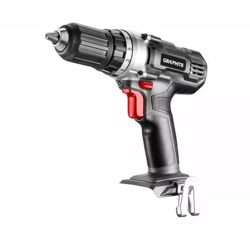 GRAPHITE 58G006 Energy+ 18V 1250 RPM besmėžis gręžtuvas-suktuvas su greito užveržimo griebtuvu