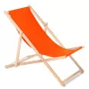 GreenBlue GB183 klasikinė buko medžio šezlongas, oranžinė